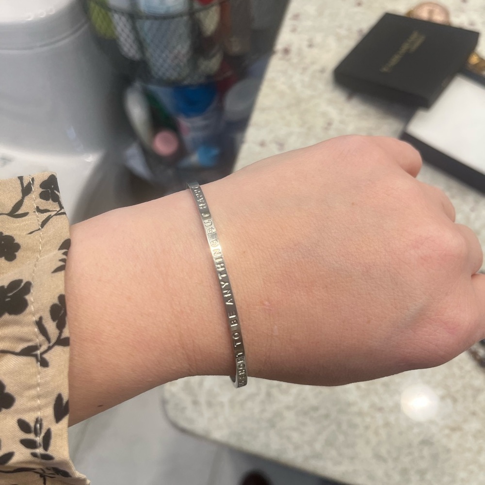Elegant Silver Bangle Bracelet